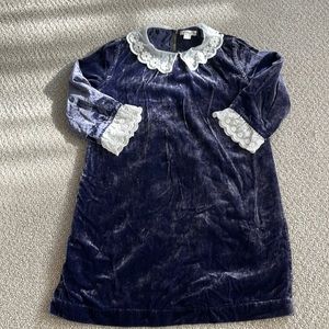 J crew kids velvet dress